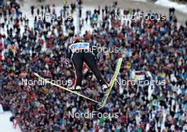 01.01.2012, Garmisch, Germany (GER): Janne Happonen (FIN), Fischer - FIS world cup ski jumping, four hills tournament, individual HS140, Garmisch (GER). www.nordicfocus.com. © Felgenhauer/NordicFocus. Every downloaded picture is fee-liable.