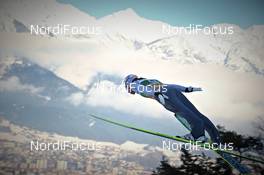 04.01.2012, Innsbruck, Austria (AUT): Martin Koch (AUT), Fischer - FIS world cup ski jumping, four hills tournament, individual HS130, Innsbruck (AUT). www.nordicfocus.com. © Felgenhauer/NordicFocus. Every downloaded picture is fee-liable.