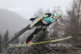 04.02.2012, Val di Fiemme, Italy (ITA): Jurij Tepes (SLO)l, Fischer - FIS world cup ski jumping, individual HS134, Val di Fiemme (ITA). www.nordicfocus.com. © Manzoni/NordicFocus. Every downloaded picture is fee-liable.