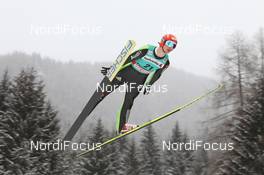 04.02.2012, Val di Fiemme, Italy (ITA): Andreas Wank (GER), Fischer - FIS world cup ski jumping, individual HS134, Val di Fiemme (ITA). www.nordicfocus.com. © Manzoni/NordicFocus. Every downloaded picture is fee-liable.