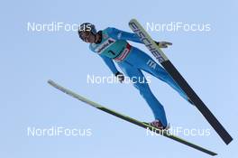 03.02.2012, Val di Fiemme, Italy (ITA): Diego Dellasega (ITA), Fischer - FIS world cup ski jumping, qualification, Val di Fiemme (ITA). www.nordicfocus.com. © Manzoni/NordicFocus. Every downloaded picture is fee-liable.