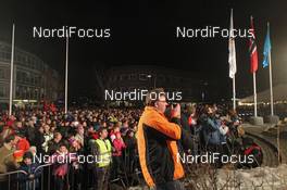 23.02.2012, Vikersund, Norway (NOR): spectators - FIS world championship ski flying, Opening Ceremony, Vikersund (NOR). www.nordicfocus.com. © Hemmersbach/NordicFocus. Every downloaded picture is fee-liable.