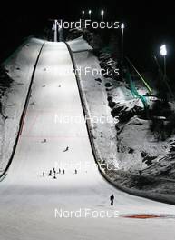 23.02.2012, Vikersund, Norway (NOR): preparation of the Hill for the first competition day - FIS world championship ski flying, training, Vikersund (NOR). www.nordicfocus.com. © Hemmersbach/NordicFocus. Every downloaded picture is fee-liable.