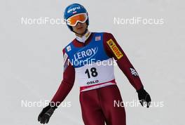 11.03.2012, Oslo, Norway (NOR): Maciej Kot (POL), Fischer  - FIS world cup ski jumping, individual HS134, Oslo (NOR). www.nordicfocus.com.Â© Laiho/NordicFocus. Every downloaded picture is fee-liable.