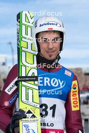 11.03.2012, Oslo, Norway (NOR):  Piotr Zyla (POL), Fischer - FIS world cup ski jumping, individual HS134, Oslo (NOR). www.nordicfocus.com.Â© Laiho/NordicFocus. Every downloaded picture is fee-liable.