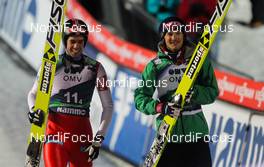 23.11.2012, Lillehammer, Norway (NOR): (l-r) Anders Bardal (NOR), Fischer and Tom Hilde (NOR), Fischer  - FIS world cup ski jumping, mixed team HS100, Lillehammer (NOR). www.nordicfocus.com. © Laiho/NordicFocus. Every downloaded picture is fee-liable.