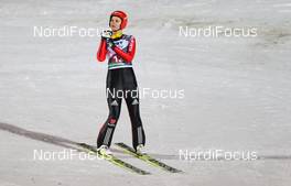 23.11.2012, Lillehammer, Norway (NOR):  Ulrike Graessler (GER), Fischer - FIS world cup ski jumping, mixed team HS100, Lillehammer (NOR). www.nordicfocus.com. © Laiho/NordicFocus. Every downloaded picture is fee-liable.