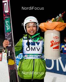 14.12.2012, Ramsau, Austria (AUT):  Sara Takanashi (JPN), Elan - FIS world cup ski jumping ladies, individual HS98, Ramsau (AUT). www.nordicfocus.com. © Laiho/NordicFocus. Every downloaded picture is fee-liable.
