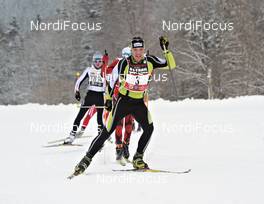 29.01.2012, Tannheimer Tal - Bad Hindelang, Austria (AUT) - Germany (GER): Toni Escher (GER), Fischer with a broken pole - Skitrail Tannheimertal, Bad Hindelang (GER). www.nordicfocus.com. © Felgenhauer/NordicFocus. Every downloaded picture is fee-liable.