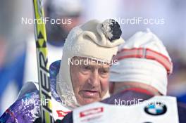 11.-12.02.2012, St. Johann, Austria (AUT): older racers in the finish - Int. Tiroler Koasalauf, St. Johann (AUT). www.nordicfocus.com. © Felgenhauer/NordicFocus. Every downloaded picture is fee-liable.