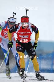 20.01.2013, Antholz, Italy (ITA): Florian Graf (GER), Rossignol, Rottefella, Leki, adidas - IBU world cup biathlon, relay men, Antholz (ITA). www.nordicfocus.com. © Manzoni/NordicFocus. Every downloaded picture is fee-liable.
