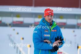 01.12.2013, Oestersund, Sweden (SWE): Ondrej Rybar (CZE), head coach women - IBU world cup biathlon, pursuit men, Oestersund (SWE). www.nordicfocus.com. © Manzoni/NordicFocus. Every downloaded picture is fee-liable.