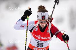08.12.2013, Hochfilzen, Austria (AUT): Megan Imrie (CAN) - IBU world cup biathlon, pursuit women, Hochfilzen (AUT). www.nordicfocus.com. © Wukits/NordicFocus. Every downloaded picture is fee-liable.