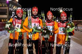 01.12.2013, Kuusamo, Finland (FIN): Team Germany - FIS world cup nordic combined, team HS142/4x5km, Kuusamo (FIN). www.nordicfocus.com. © Felgenhauer/NordicFocus. Every downloaded picture is fee-liable.