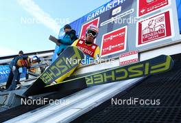 31.12.2012, Garmisch, Germany (GER):  Andreas Kofler (AUT), Fischer - FIS world cup ski jumping, four hills tournament, individual HS140 qualification, Garmisch (GER). www.nordicfocus.com. © Laiho/NordicFocus. Every downloaded picture is fee-liable.