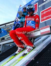 31.12.2012, Garmisch, Germany (GER):  Dimitry Vassiliev (RUS), Fischer - FIS world cup ski jumping, four hills tournament, individual HS140 qualification, Garmisch (GER). www.nordicfocus.com. © Laiho/NordicFocus. Every downloaded picture is fee-liable.