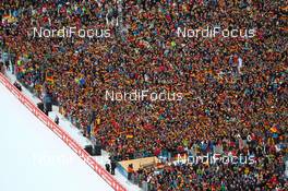 01.01.2013, Garmisch, Germany (GER): lots of german flags at the stadium  - FIS world cup ski jumping, four hills tournament, individual HS140, Garmisch (GER). www.nordicfocus.com. © Laiho/NordicFocus. Every downloaded picture is fee-liable.
