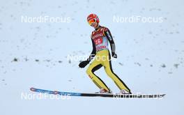 01.01.2013, Garmisch, Germany (GER): Andreas Wellinger (GER), Fluege.de  - FIS world cup ski jumping, four hills tournament, individual HS140, Garmisch (GER). www.nordicfocus.com. © Laiho/NordicFocus. Every downloaded picture is fee-liable.