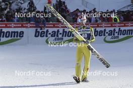 03.02.2013, Harrachov, Czech Republic (CZE): Robert Kranjec (SLO), Fischer - FIS world cup ski flying, individual HS205, Harrachov (CZE). www.nordicfocus.com. © Domanski/NordicFocus. Every downloaded picture is fee-liable.