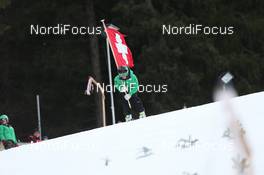 22.12.2013, Engelberg, Switzerland (SUI): Event Feature: Kidz with flags - FIS world cup ski jumping, individual HS137, Engelberg (SUI). www.nordicfocus.com. © Manzoni/NordicFocus. Every downloaded picture is fee-liable.