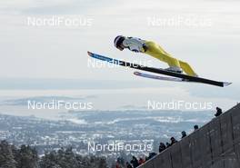 17.03.2013, Oslo, Norway (NOR): Coline Mattel (FRA), Fluege.de - FIS world cup ski jumping ladies, individual HS134, Oslo (NOR). www.nordicfocus.com. © Laiho/NordicFocus. Every downloaded picture is fee-liable.