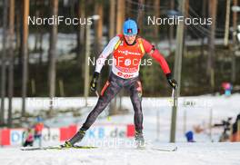 16.03.2014, Kontiolahti, Finland (FIN): Nathan Smith (CAN), Fischer, Rottefella, Leki - IBU world cup biathlon, pursuit men, Kontiolahti (FIN). www.nordicfocus.com. © Laiho/NordicFocus. Every downloaded picture is fee-liable.