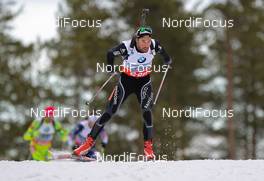 15.03.2014, Kontiolahti, Finland (FIN): Benjamin Weger (SUI), Atomic, Alpina, Swix, Oakley, Toko, ODLO - IBU world cup biathlon, sprint men, Kontiolahti (FIN). www.nordicfocus.com. © Laiho/NordicFocus. Every downloaded picture is fee-liable.