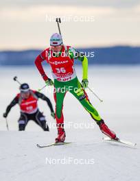 13.03.2014, Kontiolahti, Finland (FIN): Aliaksandr Darozhka (BLR) - IBU world cup biathlon, sprint men, Kontiolahti (FIN). www.nordicfocus.com. © Laiho/NordicFocus. Every downloaded picture is fee-liable.