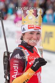 23.03.2014, Oslo, Norway (NOR): Andrea Henkel (GER) - IBU world cup biathlon Holmenkollen, mass women, Oslo (NOR). www.nordicfocus.com. © Manzoni/NordicFocus. Every downloaded picture is fee-liable.