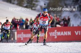 14.12.2014, Hochfilzen, Austria (AUT): Eric Lesser (GER) - IBU world cup biathlon, pursuit men, Hochfilzen (AUT). www.nordicfocus.com. © Manzoni/NordicFocus. Every downloaded picture is fee-liable.