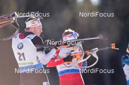 21.12.2014, Pokljuka, Slovenia (SLO): Simon Eder (AUT) - IBU world cup biathlon, mass men, Pokljuka (SLO). www.nordicfocus.com. © Manzoni/NordicFocus. Every downloaded picture is fee-liable.