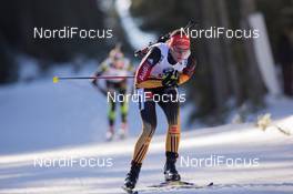 20.12.2014, Pokljuka, Slovenia (SLO): Vanessa Hinz (GER)  - IBU world cup biathlon, pursuit women, Pokljuka (SLO). www.nordicfocus.com. © Manzoni/NordicFocus. Every downloaded picture is fee-liable.