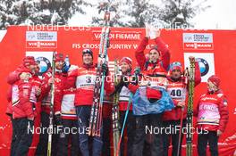 05.01.2014, Val di Fiemme, Italy (ITA): Team Norway - FIS world cup cross-country, tour de ski, final climb men, Val di Fiemme (ITA). www.nordicfocus.com. © Felgenhauer/NordicFocus. Every downloaded picture is fee-liable.