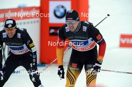 12.01.2014, Nove Mesto, Czech Republic (CZE): Andrew Newell (USA), Josef Wenzl (GER), (l-r) - FIS world cup cross-country, team sprint, Nove Mesto (CZE). www.nordicfocus.com. © Rauschendorfer/NordicFocus. Every downloaded picture is fee-liable.