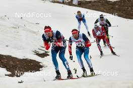 14.03.2014, Falun, Sweden (SWE): Nikita Kriukov (RUS), Alexey Petukhov (RUS), (l-r) - FIS world cup cross-country, individual sprint, Falun (SWE). www.nordicfocus.com. © Felgenhauer/NordicFocus. Every downloaded picture is fee-liable.