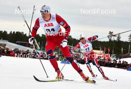 14.03.2014, Falun, Sweden (SWE): Anders Gloeersen (NOR), Didrik Toenseth (NOR), (l-r) - FIS world cup cross-country, individual sprint, Falun (SWE). www.nordicfocus.com. © Felgenhauer/NordicFocus. Every downloaded picture is fee-liable.