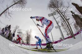 09.02.2014, Sochi, Russia (RUS): Maurice Manificat (FRA) - XXII. Olympic Winter Games Sochi 2014, cross-country, skiathlon men, Sochi (RUS). www.nordicfocus.com. © NordicFocus. Every downloaded picture is fee-liable.