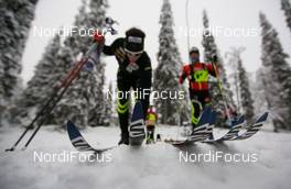28.11.2014, Ruka, Finland (FIN): Jean Marc Gaillard (FRA), Salomon, Swix, One Way testing skis - FIS world cup cross-country, training, Ruka (FIN). www.nordicfocus.com. © Laiho/NordicFocus. Every downloaded picture is fee-liable.