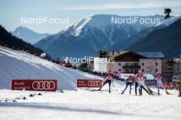 21.12.2014, Davos, Switzerland (SUI): (l-r) Sebastian Eisenlauer (GER), Fischer, One Way, Rottefella, Adidas, Martti Jylhae (FIN), Salomon, Yoko, Emil Joensson (SWE), Fischer, Swix, Rottefella, Craft and Andrew Young (GBR) - FIS world cup cross-country, individual sprint, Davos (SUI). www.nordicfocus.com. © Laiho/NordicFocus. Every downloaded picture is fee-liable.