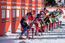 21.12.2014, Davos, Switzerland (SUI): start of a quarter finale - FIS world cup cross-country, individual sprint, Davos (SUI). www.nordicfocus.com. © Laiho/NordicFocus. Every downloaded picture is fee-liable.