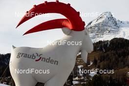 21.12.2014, Davos, Switzerland (SUI): a sponsor advertisement at the stadium - FIS world cup cross-country, individual sprint, Davos (SUI). www.nordicfocus.com. © Laiho/NordicFocus. Every downloaded picture is fee-liable.