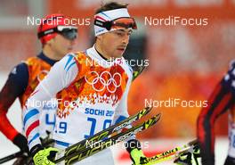 18.02.2014, Sochi, Russia (RUS): Francois Braud (FRA), Fischer, One Way, Rottefella - XXII. Olympic Winter Games Sochi 2014, nordic combined, individual gundersen HS140/10km, Sochi (RUS). www.nordicfocus.com. © NordicFocus. Every downloaded picture is fee-liable.