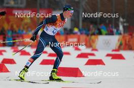 18.02.2014, Sochi, Russia (RUS): Mikke Leinonen (FIN) - XXII. Olympic Winter Games Sochi 2014, nordic combined, individual gundersen HS140/10km, Sochi (RUS). www.nordicfocus.com. © NordicFocus. Every downloaded picture is fee-liable.