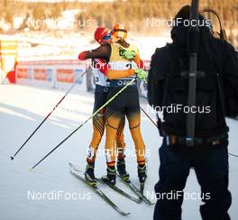 06.12.2014, Lillehammer, Norway (NOR): Fabian Riessle (GER), Eric Frenzel (GER), (l-r)  - FIS world cup nordic combined, individual gundersen HS100/10km, Lillehammer (NOR). www.nordicfocus.com. © Felgenhauer/NordicFocus. Every downloaded picture is fee-liable.