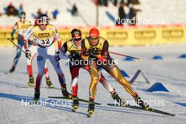 06.12.2014, Lillehammer, Norway (NOR): Espen Andersen (NOR), Philipp Orter (AUT), Bjoern Kircheisen (GER), (l-r)  - FIS world cup nordic combined, individual gundersen HS100/10km, Lillehammer (NOR). www.nordicfocus.com. © Felgenhauer/NordicFocus. Every downloaded picture is fee-liable.