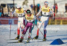 06.12.2014, Lillehammer, Norway (NOR): Thomas Kjelbotn (NOR), Taihei Kato (JPN), Sindre Ure Soetvik (NOR), (l-r)  - FIS world cup nordic combined, individual gundersen HS100/10km, Lillehammer (NOR). www.nordicfocus.com. © Felgenhauer/NordicFocus. Every downloaded picture is fee-liable.