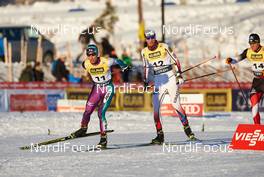 06.12.2014, Lillehammer, Norway (NOR): Akito Watabe (JPN), Jan Schmid (NOR), Bernhard Gruber (AUT), (l-r)  - FIS world cup nordic combined, individual gundersen HS100/10km, Lillehammer (NOR). www.nordicfocus.com. © Felgenhauer/NordicFocus. Every downloaded picture is fee-liable.