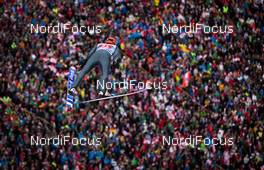 04.01.2014, Innsbruck, Austria (AUT): Andreas Wellinger (GER), Fluege.de - FIS world cup ski jumping, four hills tournament, individual HS130, Innsbruck (AUT). www.nordicfocus.com. © Laiho/NordicFocus. Every downloaded picture is fee-liable.
