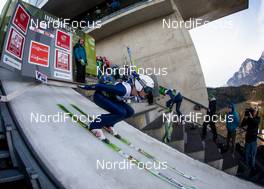 03.01.2014, Innsbruck, Austria (AUT): Mackenzie Boyd-Clowes (CAN), Fischer - FIS world cup ski jumping, four hills tournament, individual HS130 qualification, Innsbruck (AUT). www.nordicfocus.com. © Laiho/NordicFocus. Every downloaded picture is fee-liable.