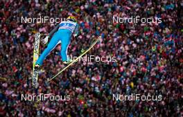 04.01.2014, Innsbruck, Austria (AUT): Janne Ahonen (FIN), Fischer - FIS world cup ski jumping, four hills tournament, individual HS130, Innsbruck (AUT). www.nordicfocus.com. © Laiho/NordicFocus. Every downloaded picture is fee-liable.
